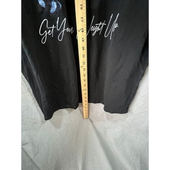 Get Your Weight Up Money Shirt Adult 2XL Black Short‎ Sleeve Pullover Tee Mens - Picture 8 of 9